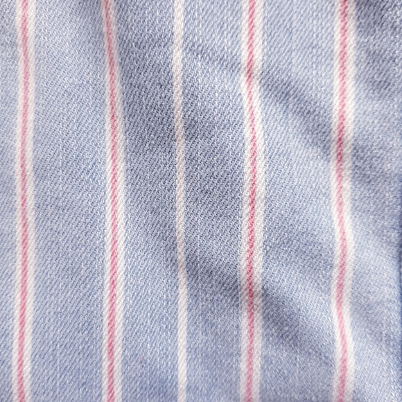 Tinseltown Denim Pinstripe Skirtall - Junior's Size Small Overalls Skirt - Picture 7 of 14